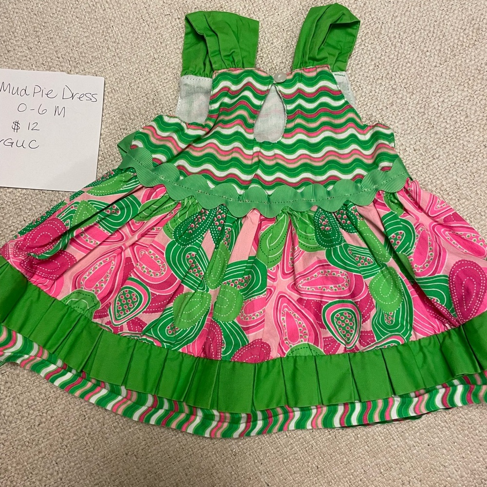 Mud Pie dress 0-6 months